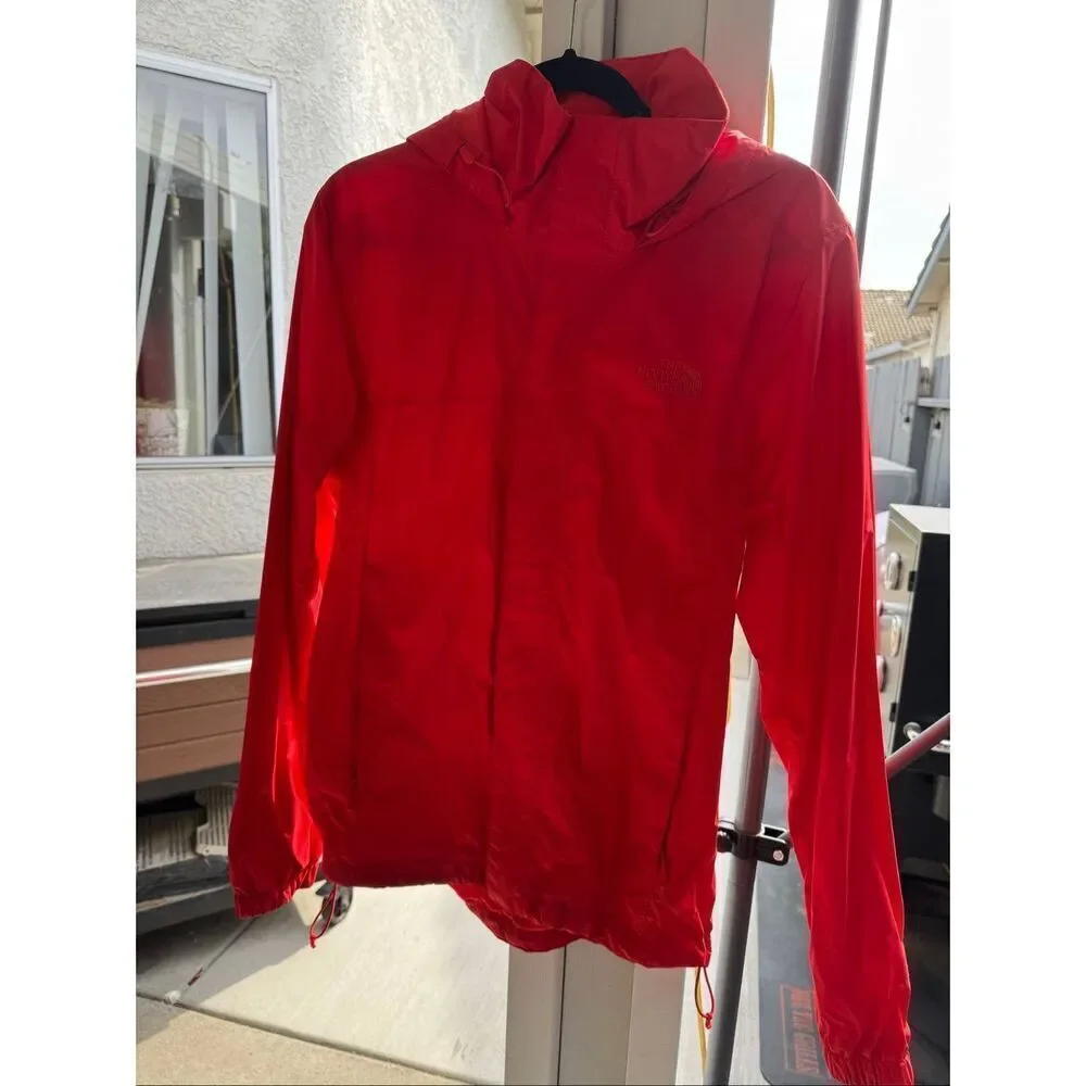The North Face Resolve 2 Dryvent Red Orange Men's Rain Wind Proof‎ Jacket Small